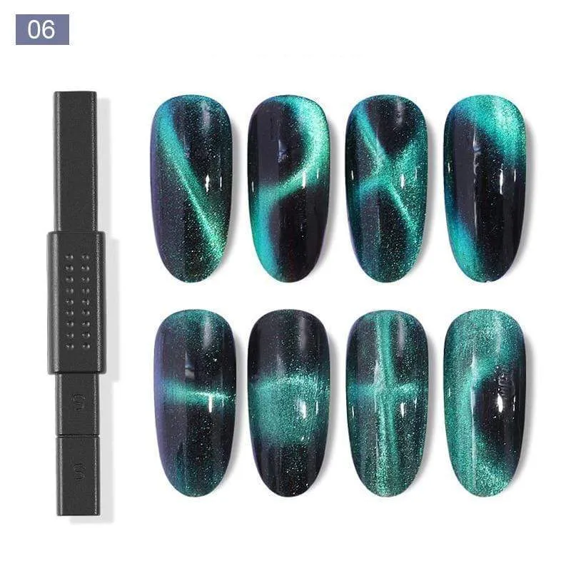 Nail Art Magnet Stick Cat Eyes Magnet for Nail Gel Polish 3D Line Strip Effect Strong Magnetic Pen Tools for Gel Varnish Tools