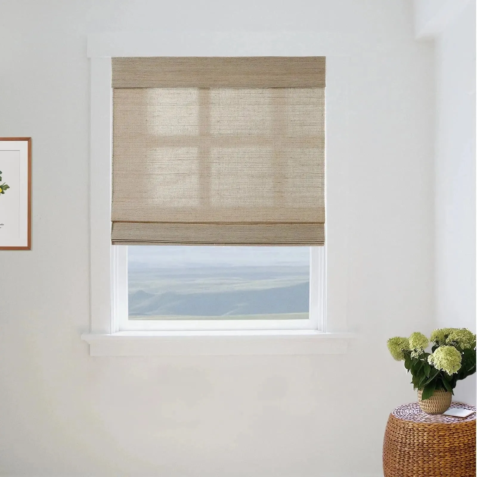 Natural Ramie Bamboo Woven Shade - Coconut