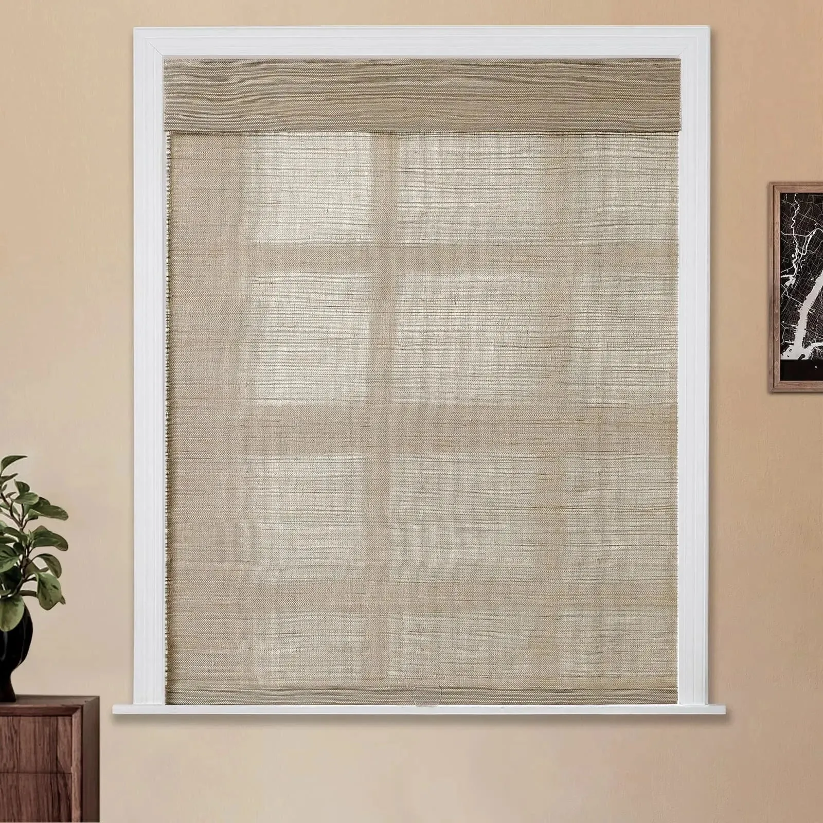 Natural Ramie Bamboo Woven Shade - Coconut