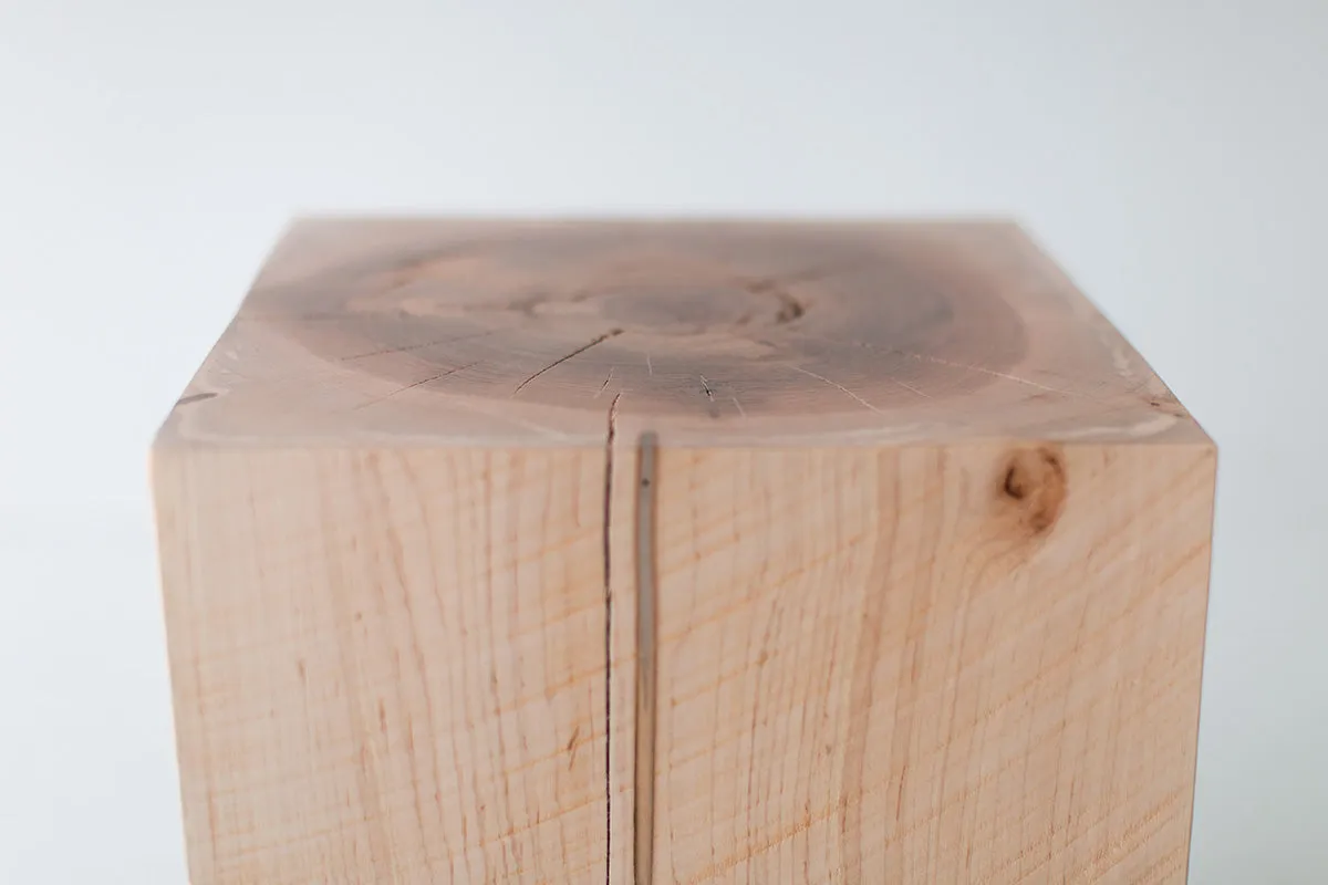 Natural Wood End Table - 6023