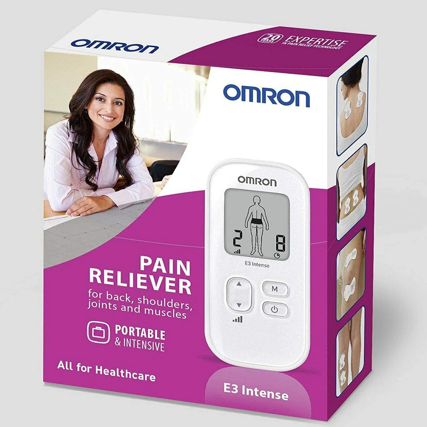 Omron E3 Intense Portable Electronic Pain Reliever.