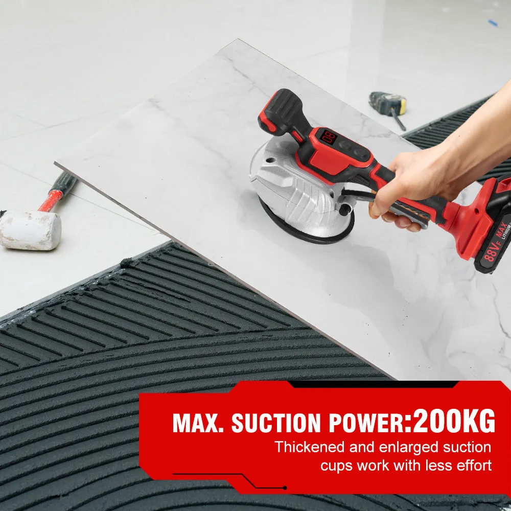 ONEVAN 380mm Drywall Sander & Tile Leveling Machine Brushless Cordless 2‑Pc. Combo Kit 6.0Ah