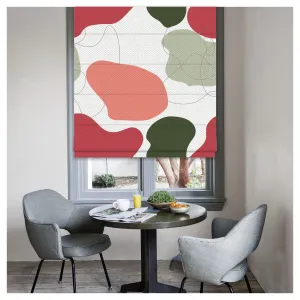 Organic Shapes Window Roman Shade