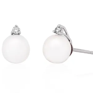 Pearl and Diamond Studs