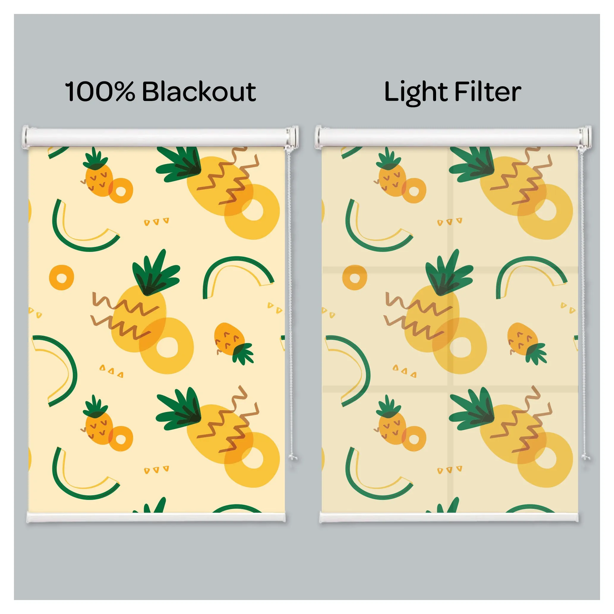 Pineapple Ananas Fruits Window Roller Shade