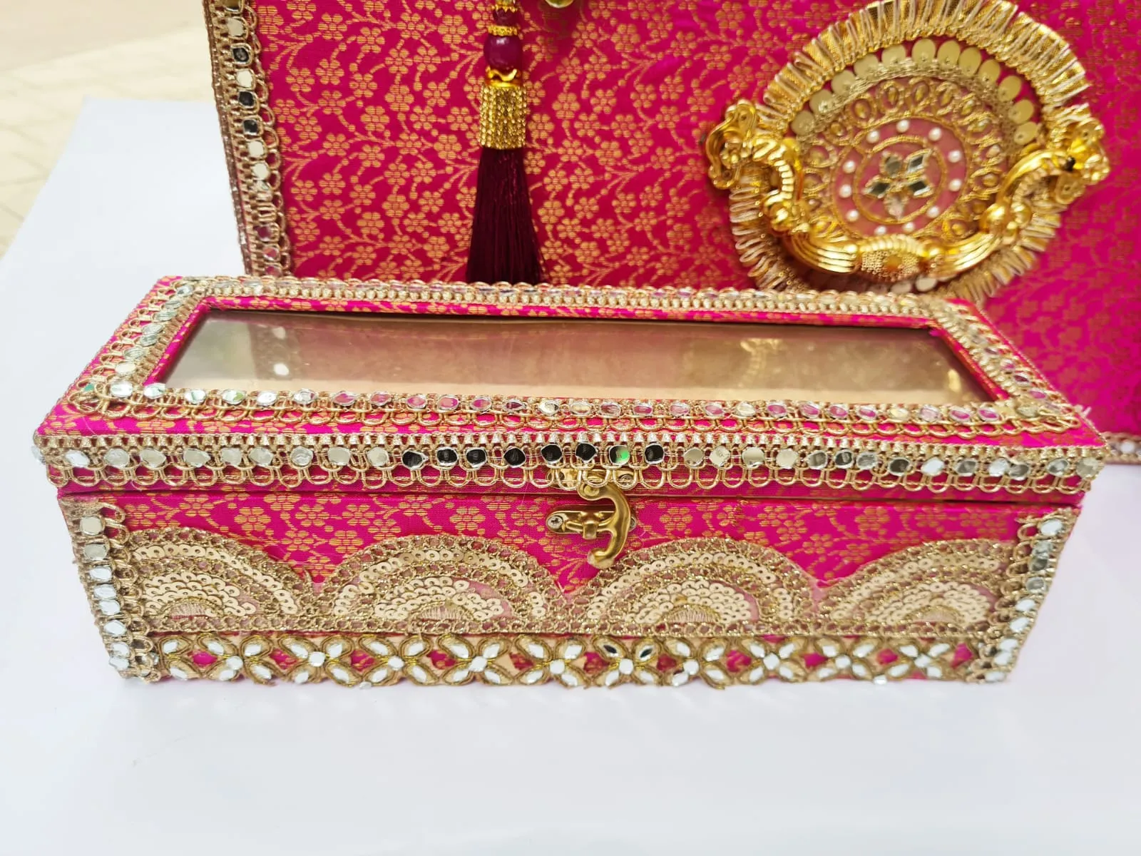 Pitara Sandook Complete Trousseau Set for Decorating Wedding Gifting-DECO001TS