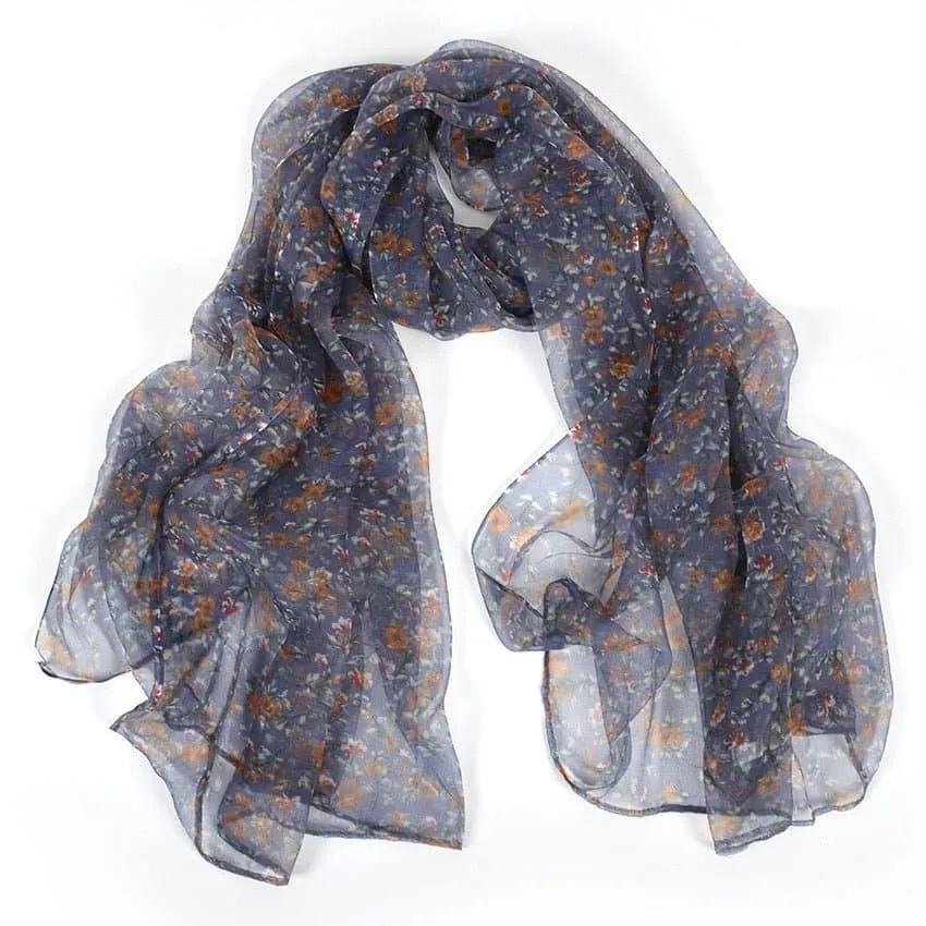 Pure Silk Long Scarves - Fashionable and Versatile 100% Natural Silk Scarves for Women