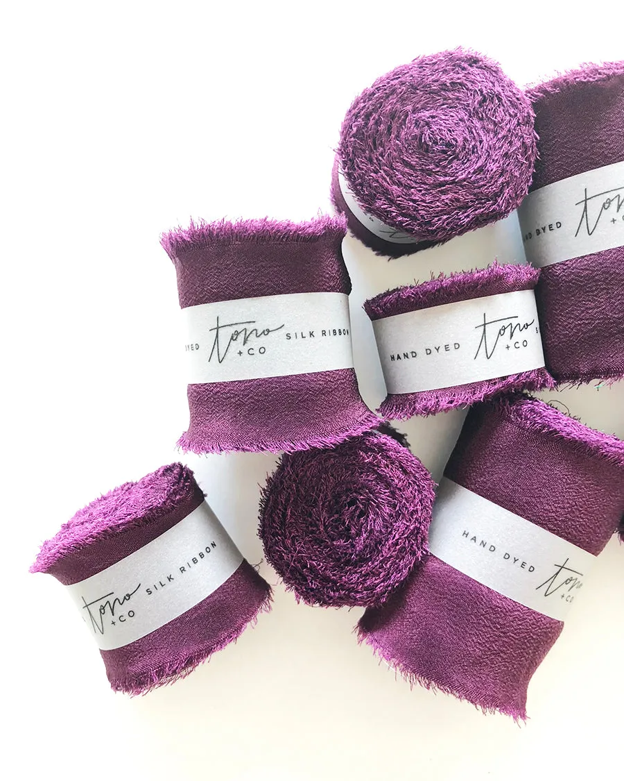 Purple Silk Classic Ribbon 038