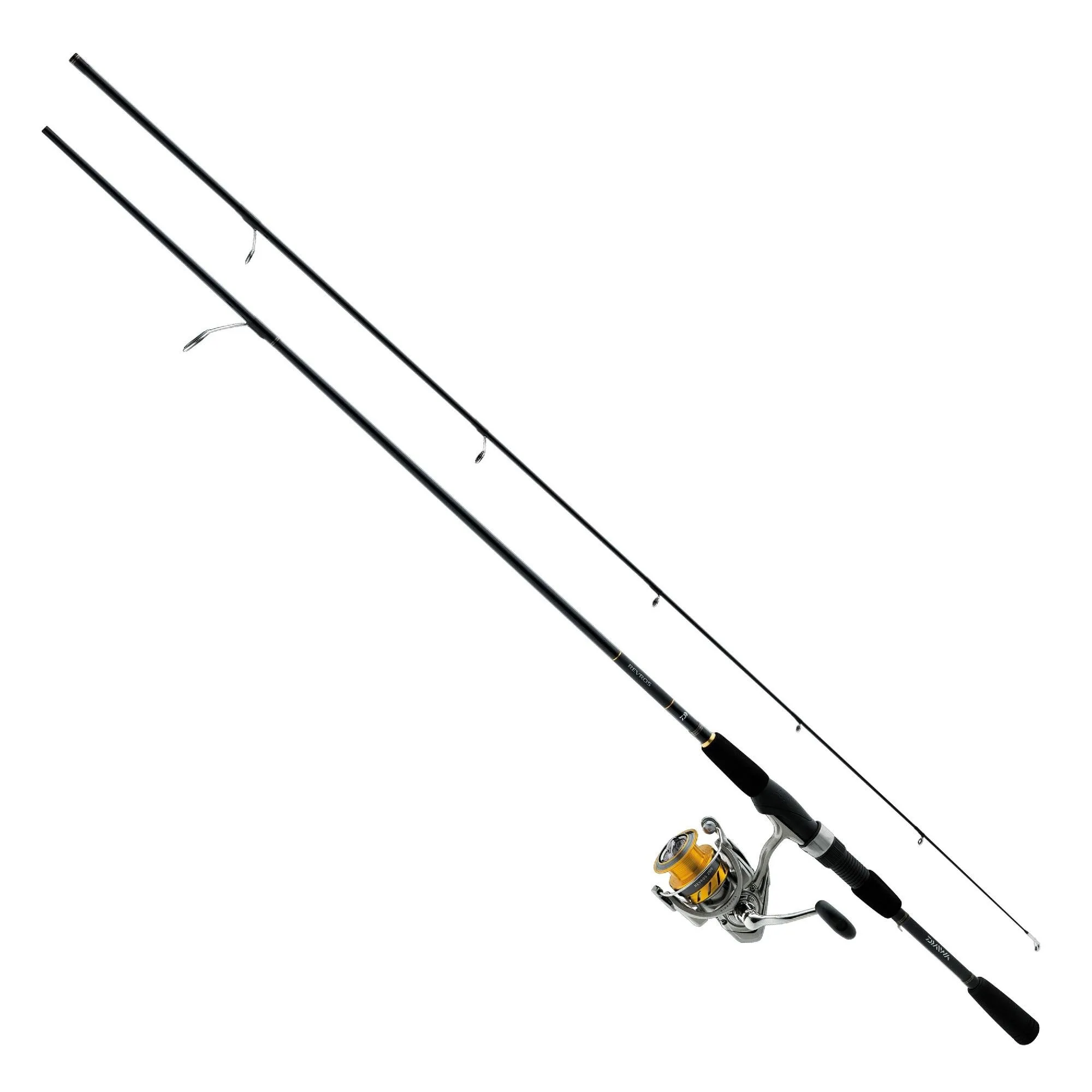 Revros Freshwater Spinning Combo - 4RB 1RB Bearings, 6' Length, 2 Piece Rod, Medium-Light Power