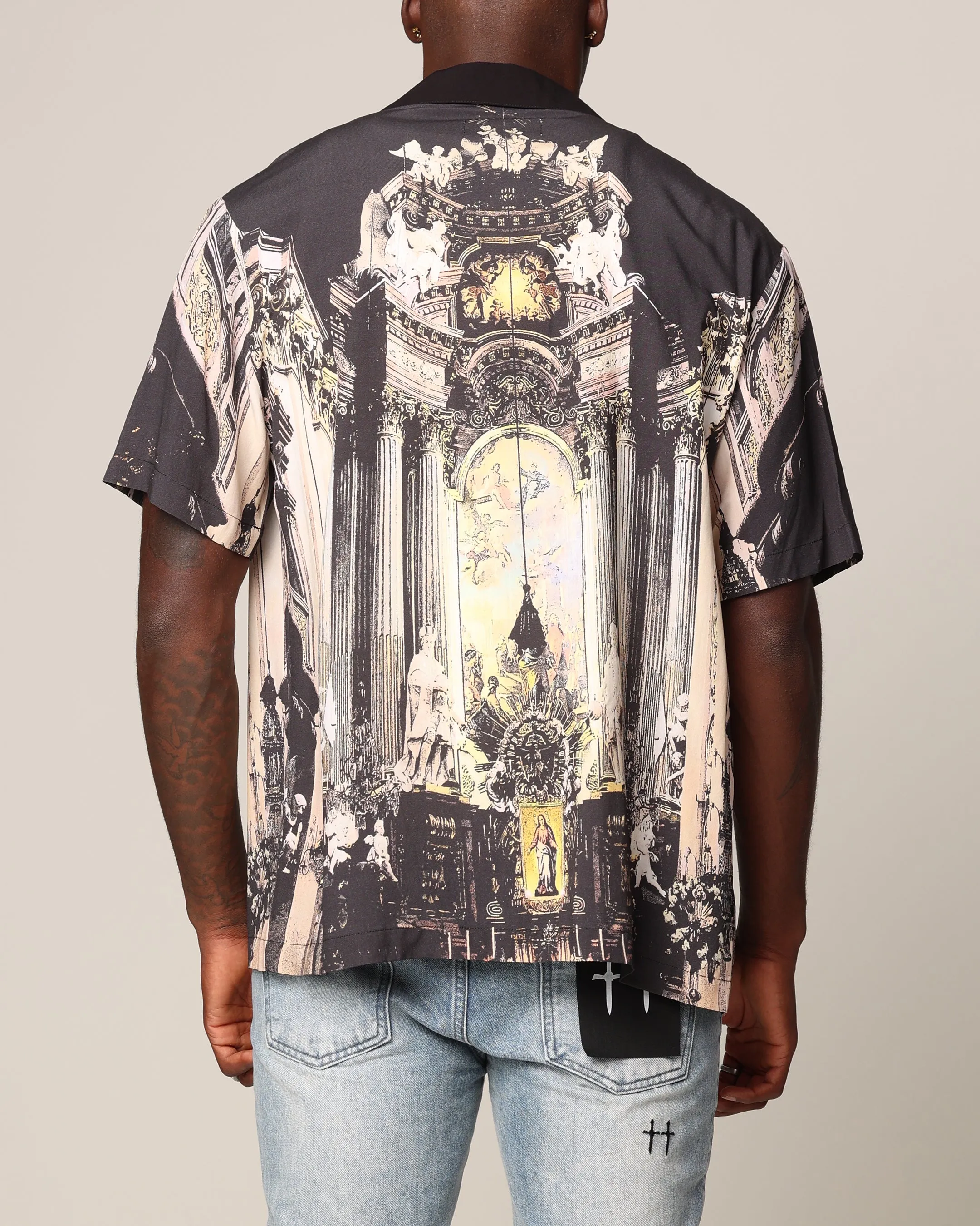 Saint Morta Divine Reverence Button Up Shirt Multi