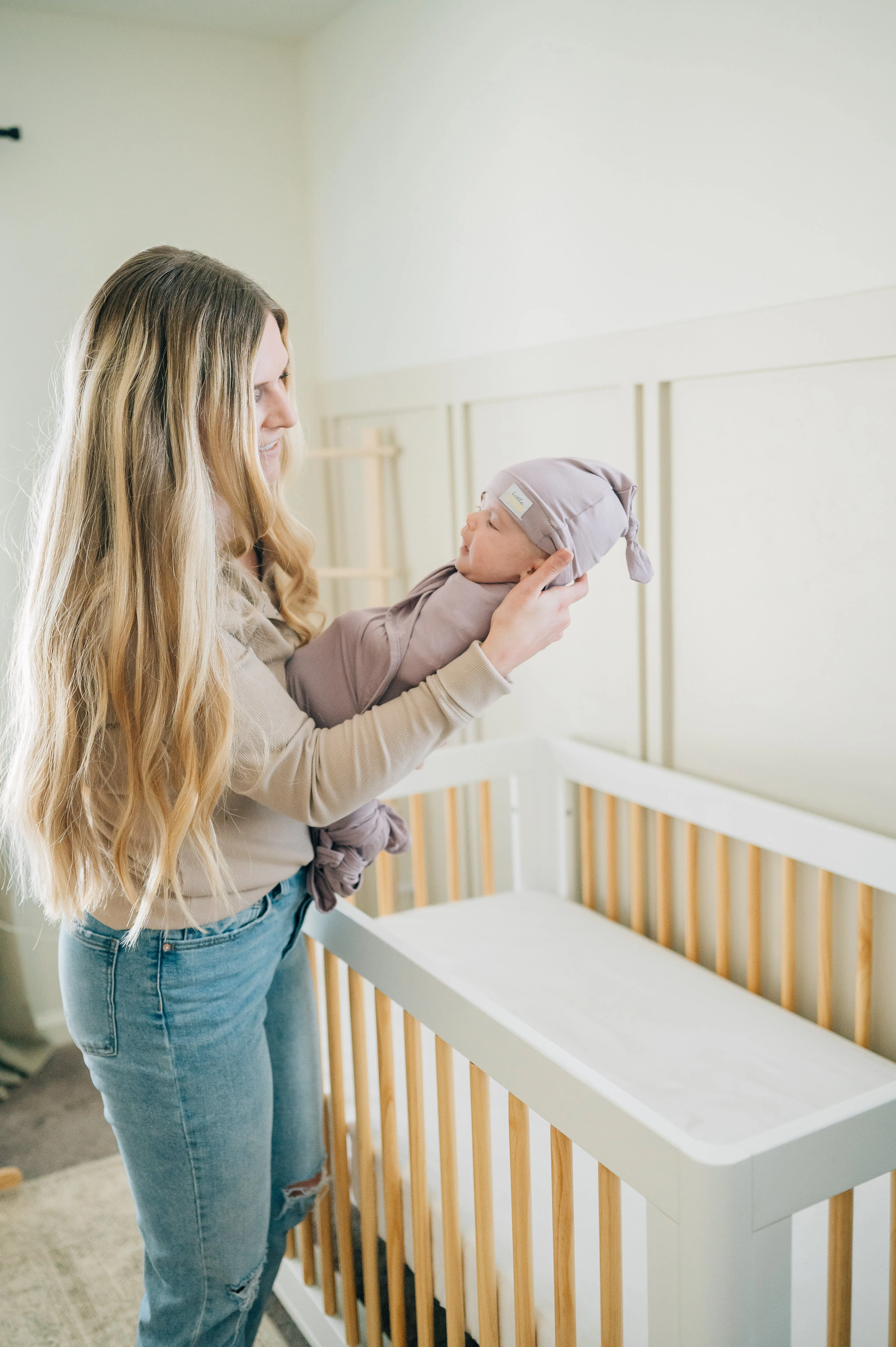 Swaddle and Hat - Blueberry Cheesecake