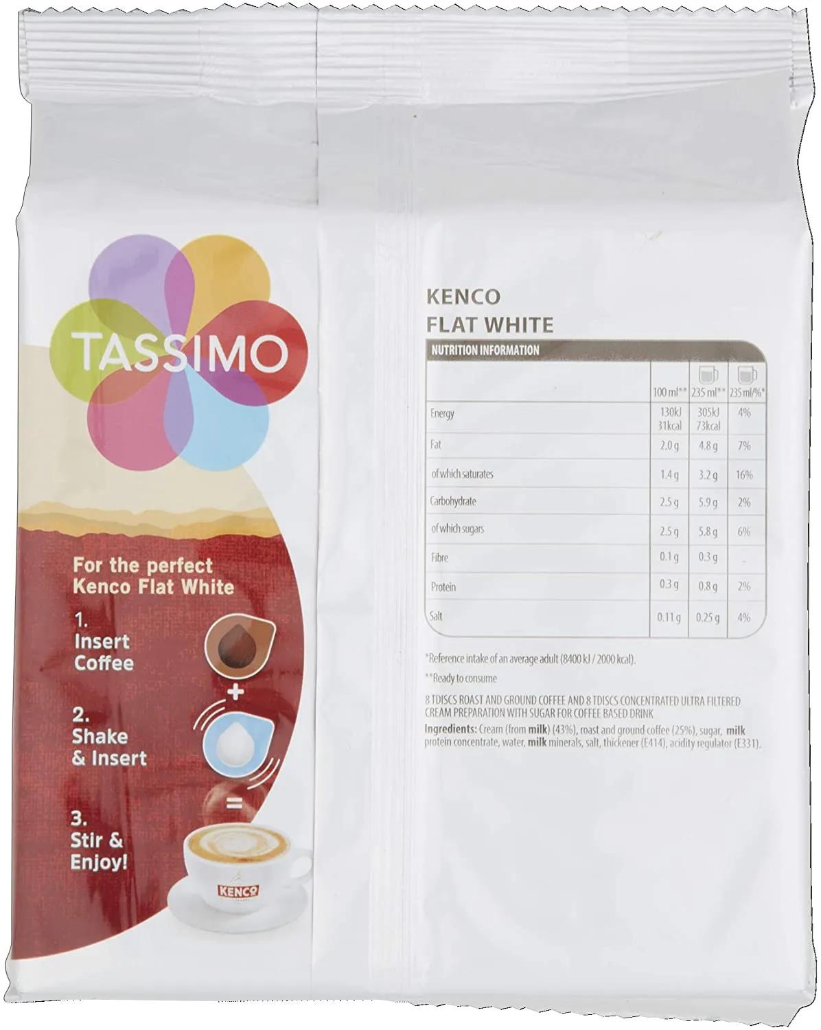 Tassimo Kenco Flat White (16 T Discs, 8 Servings)